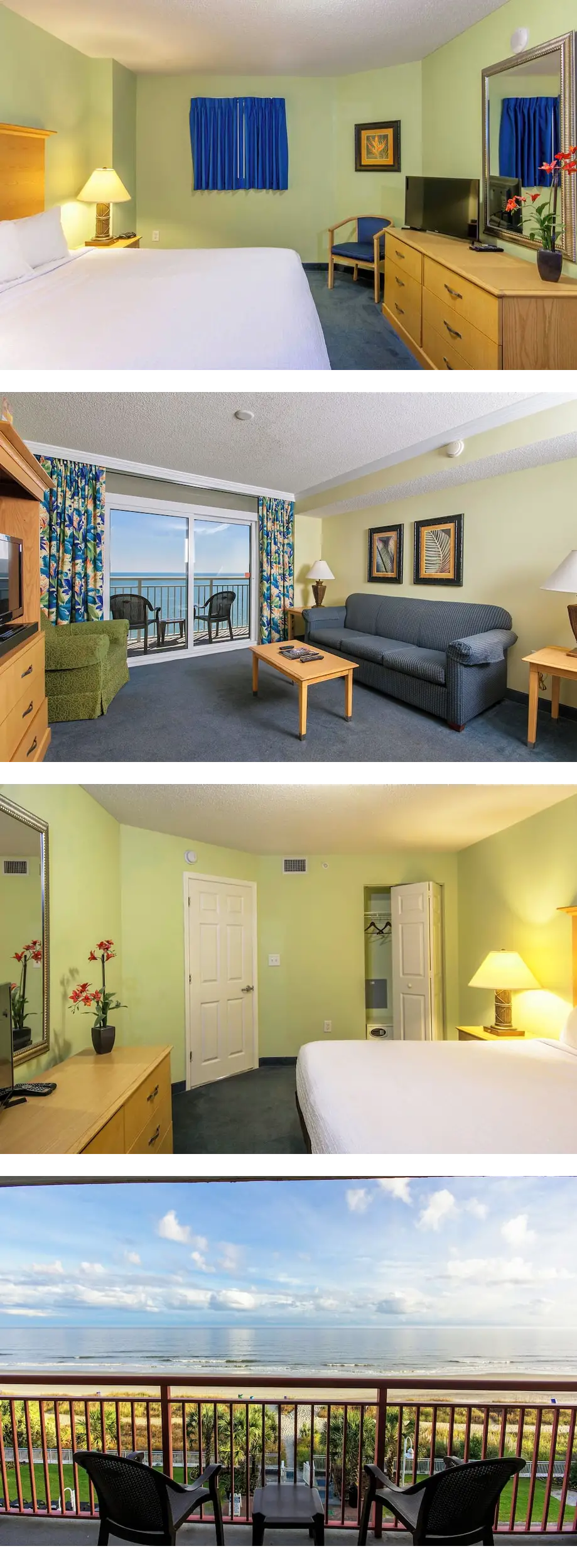 Relax by the Shore in 3 Oceanfront Rooms...