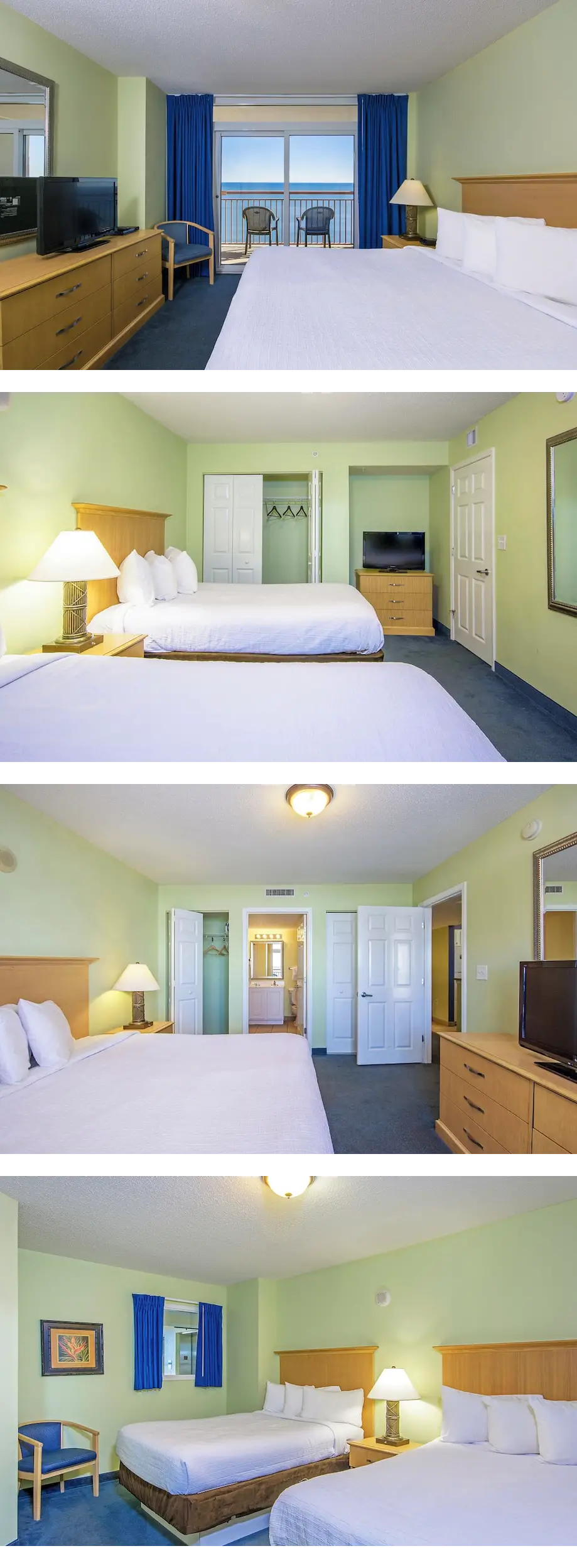 2 Oceanfront Units with Balcony and Refr...