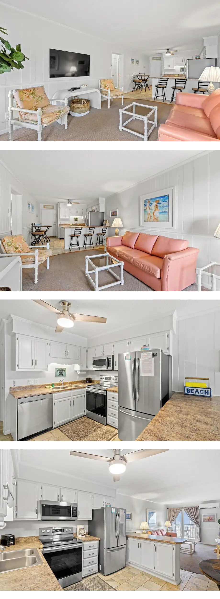 Ocean View Oasis: Vibrantly Decorated Co...