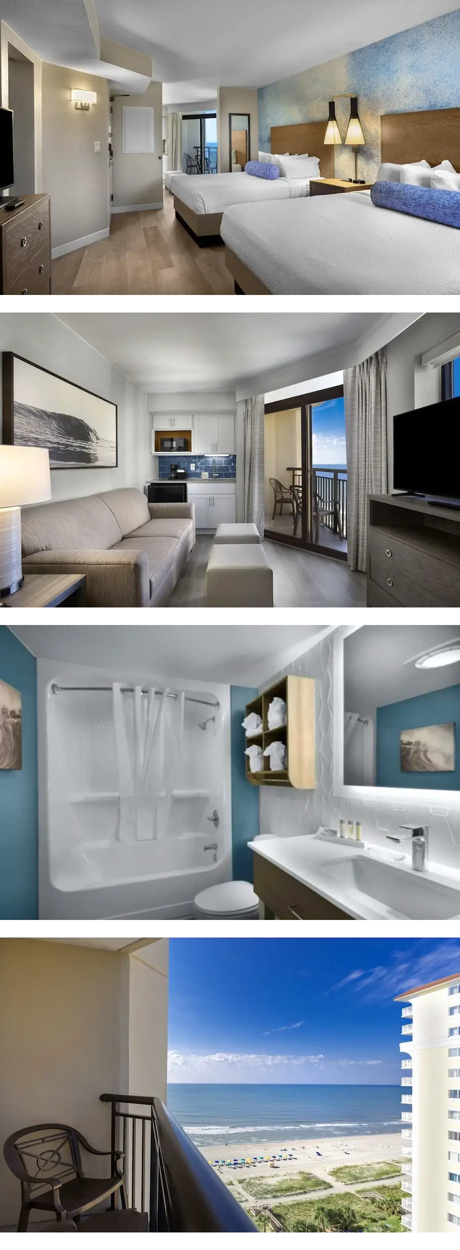 Oceanfront Two 2BR Units with Balcony & ...