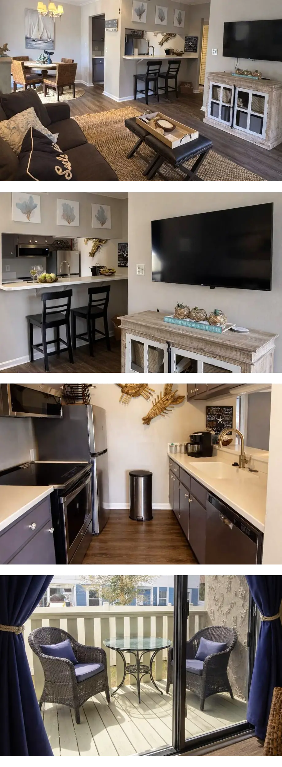 Cozy Beach Condo-Walk to beach-Sleeps 4