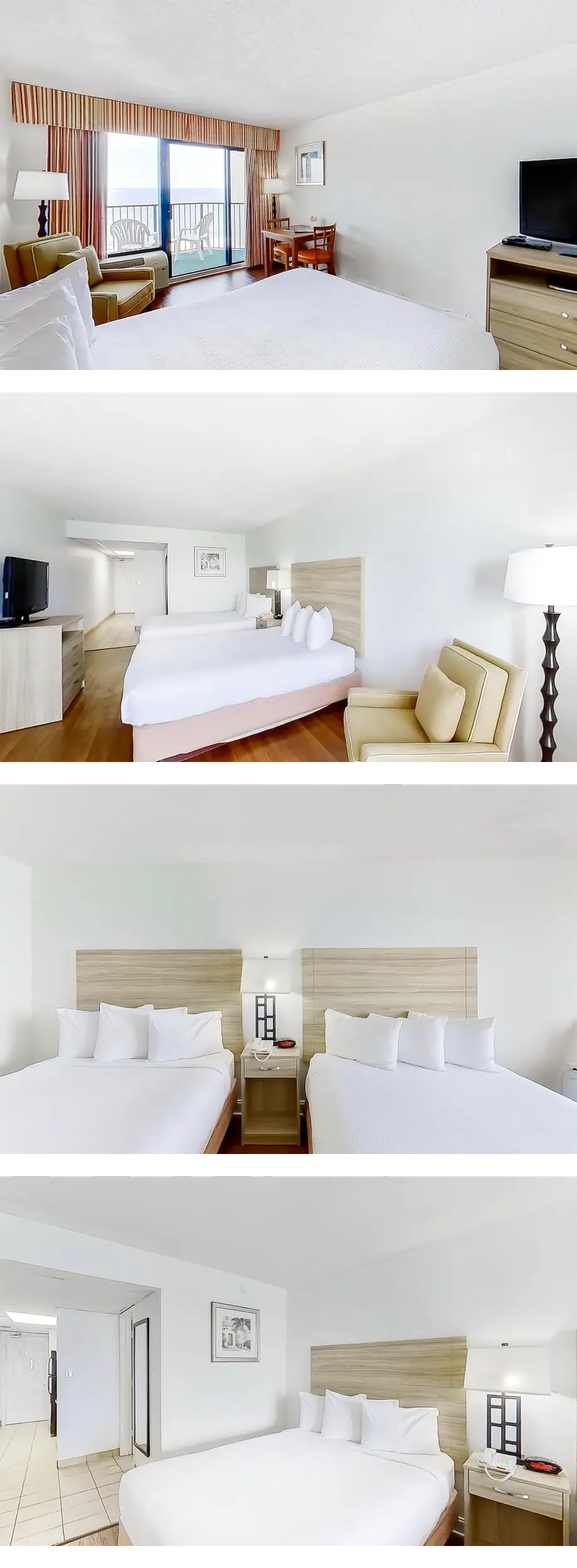 Ocean Park 1106 Oceanfront with 2 Queens