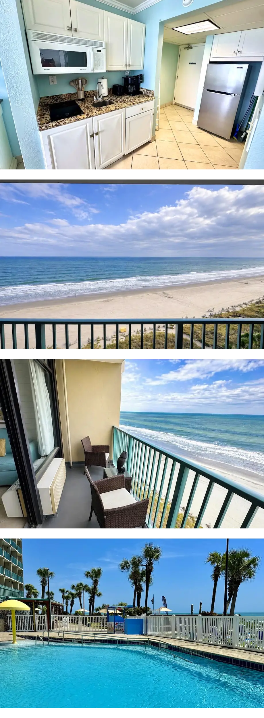 Oceanfront Studio | Pools + Sleeps 4